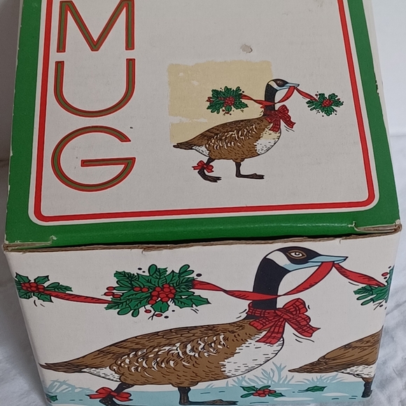 POTPOURRI PRESS 1987 Christmas Geese Marvelous Mug in Original Gift Box - Picture 9 of 9